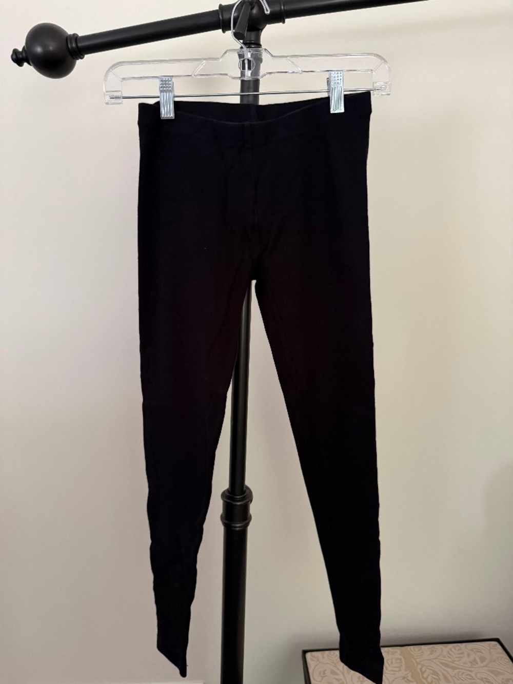 Ann Taylor Black Lounge Leggings Knit Pull-On Pants Cozy Comfort Small